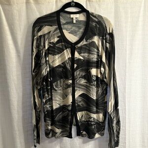 Escada Sport lightweight cardigan 100% wool “painted” pattern